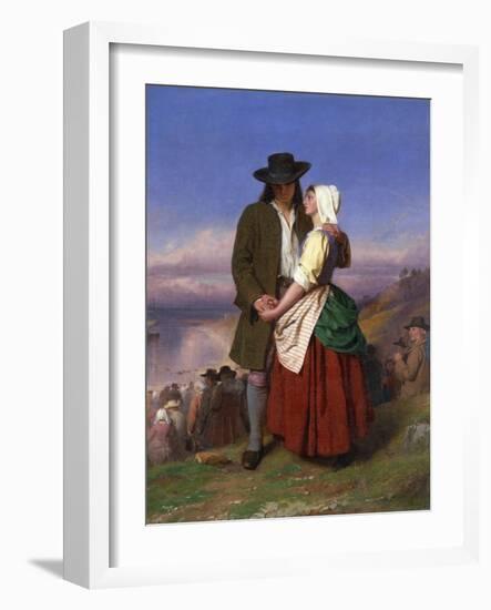 Evangeline and Gabriel-John Faed-Framed Giclee Print