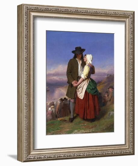 Evangeline and Gabriel-John Faed-Framed Giclee Print