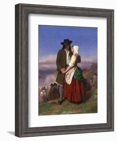 Evangeline and Gabriel-John Faed-Framed Giclee Print