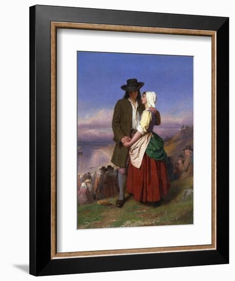 Evangeline and Gabriel-John Faed-Framed Giclee Print