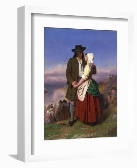 Evangeline and Gabriel-John Faed-Framed Giclee Print