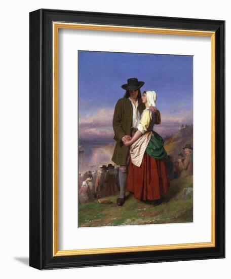 Evangeline and Gabriel-John Faed-Framed Giclee Print