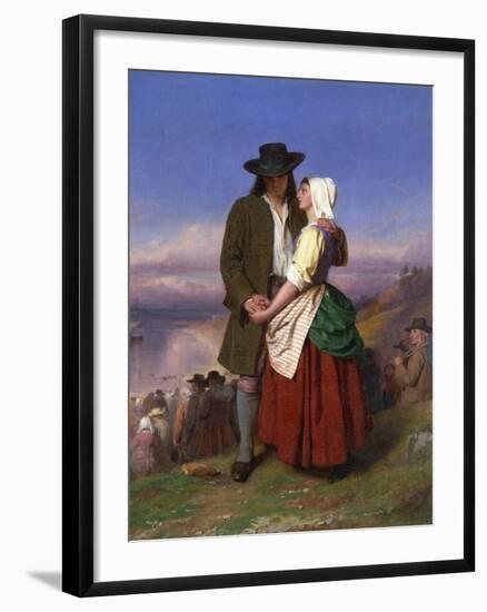 Evangeline and Gabriel-John Faed-Framed Giclee Print