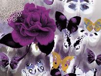 Butterfly Collage Magenta-Evangeline Taylor-Art Print