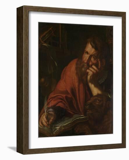 Evangelist Saint Mark-Joachim Wtewael-Framed Art Print