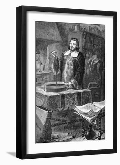 Evangelista Torricelli Invents Barometer-null-Framed Giclee Print