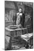 Evangelista Torricelli Invents Barometer-null-Mounted Giclee Print