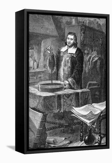 Evangelista Torricelli Invents Barometer-null-Framed Premier Image Canvas