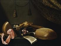Still Life with Musical Instruments, 17Th Century (Oil on Canvas)-Evaristo Baschenis-Giclee Print