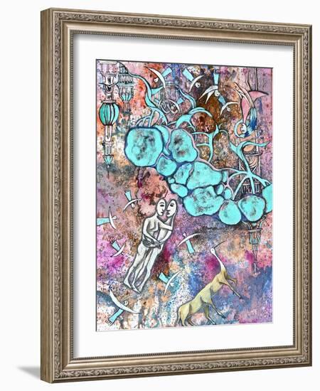 Eve and Adam,2011-Rob Woods-Framed Giclee Print