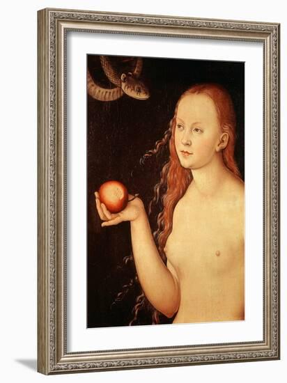 Eve, from Adam and Eve, 1528-Lucas Cranach the Elder-Framed Giclee Print