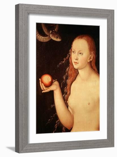 Eve, from Adam and Eve, 1528-Lucas Cranach the Elder-Framed Giclee Print