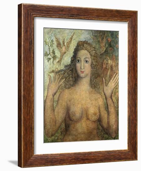 Eve Naming the Birds, 1810-William Blake-Framed Giclee Print