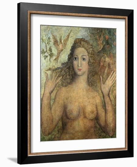 Eve Naming the Birds, 1810-William Blake-Framed Giclee Print