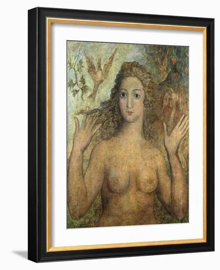 Eve Naming the Birds, 1810-William Blake-Framed Giclee Print