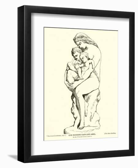 Eve Nursing Cain and Abel, by the Watcomb Terra Cotta Company-null-Framed Giclee Print