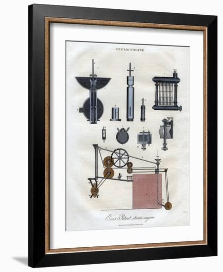 Eve's Patent Steam Engine, 1827-J Pass-Framed Giclee Print