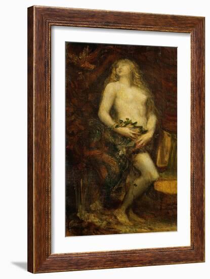 Eve tempted 1977-433.-George Frederick Watts-Framed Giclee Print