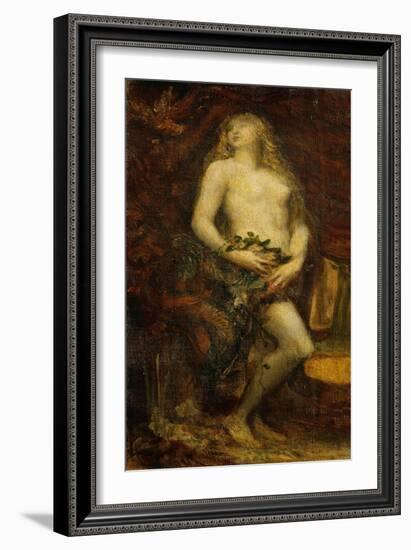 Eve tempted 1977-433.-George Frederick Watts-Framed Giclee Print