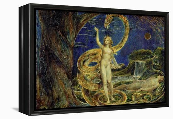 Eve Tempted by the Serpent-William Blake-Framed Premier Image Canvas