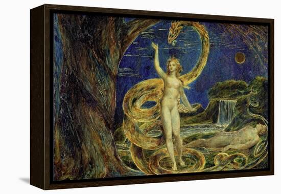 Eve Tempted by the Serpent-William Blake-Framed Premier Image Canvas