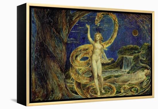 Eve Tempted by the Serpent-William Blake-Framed Premier Image Canvas