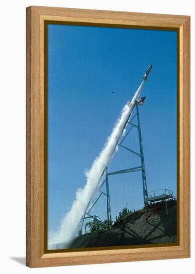 Evel Knievel's Rocket Launching-null-Framed Premier Image Canvas