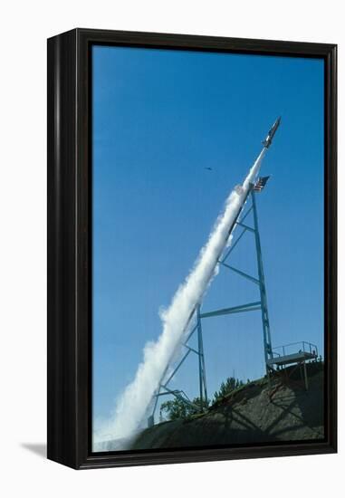 Evel Knievel's Rocket Launching-null-Framed Premier Image Canvas