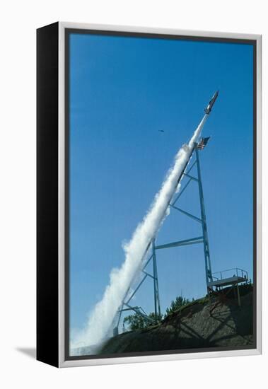 Evel Knievel's Rocket Launching-null-Framed Premier Image Canvas