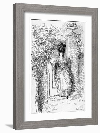 Evelina' by Fanny Burney-Hugh Thomson-Framed Giclee Print