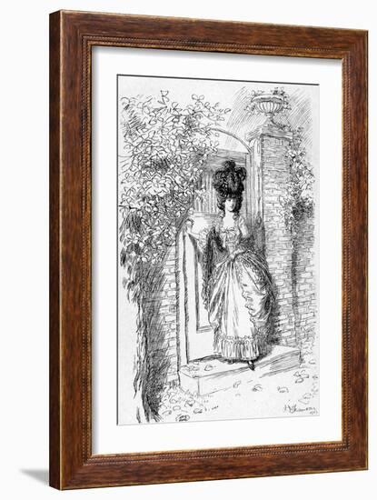 Evelina' by Fanny Burney-Hugh Thomson-Framed Giclee Print