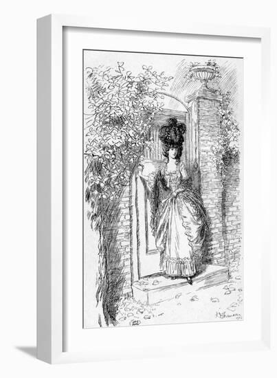 Evelina' by Fanny Burney-Hugh Thomson-Framed Giclee Print