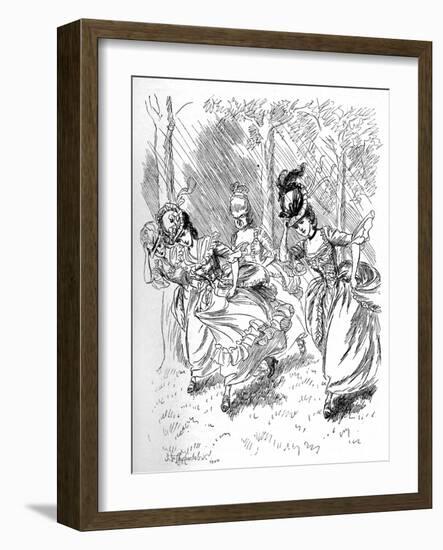 Evelina' by Frances Burney-Hugh Thomson-Framed Giclee Print