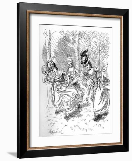 Evelina' by Frances Burney-Hugh Thomson-Framed Giclee Print