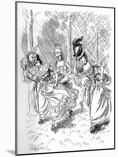 Evelina' by Frances Burney-Hugh Thomson-Mounted Giclee Print