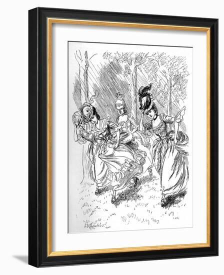 Evelina' by Frances Burney-Hugh Thomson-Framed Giclee Print