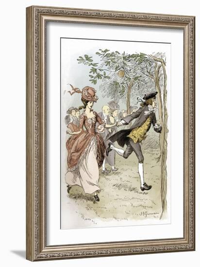 Evelina' by Frances Burney-Hugh Thomson-Framed Giclee Print