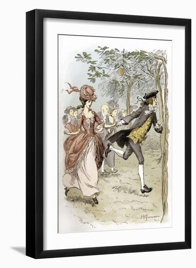 Evelina' by Frances Burney-Hugh Thomson-Framed Giclee Print