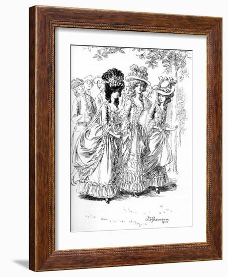 Evelina' by Frances Burney-Hugh Thomson-Framed Giclee Print