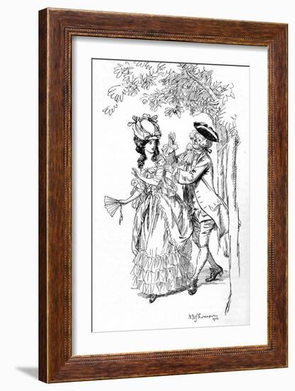 Evelina' by Frances Burney-Hugh Thomson-Framed Giclee Print