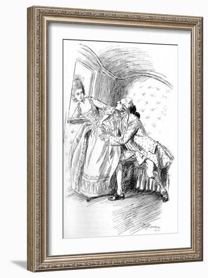 Evelina' by Frances Burney-Hugh Thomson-Framed Giclee Print