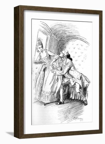 Evelina' by Frances Burney-Hugh Thomson-Framed Giclee Print