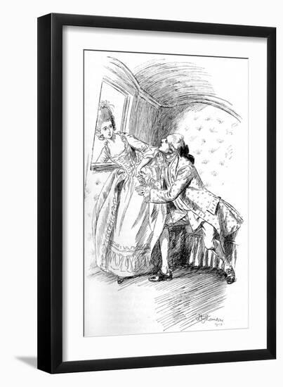 Evelina' by Frances Burney-Hugh Thomson-Framed Giclee Print