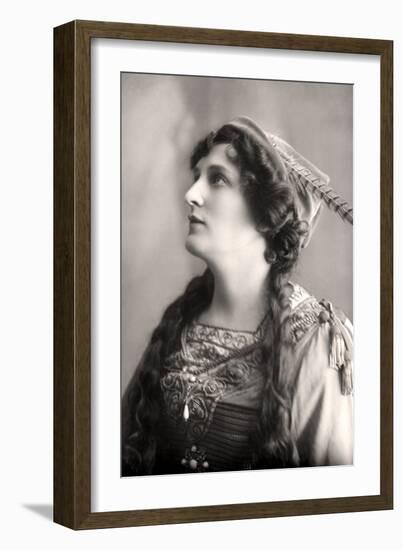 Evelyn Millard (1869-194), English Actress, Early 20th Century-Foulsham and Banfield-Framed Photographic Print