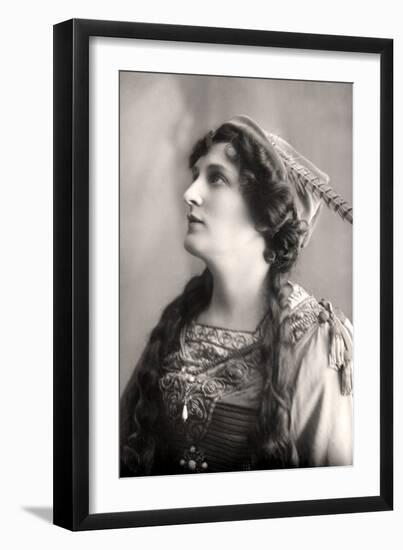 Evelyn Millard (1869-194), English Actress, Early 20th Century-Foulsham and Banfield-Framed Photographic Print