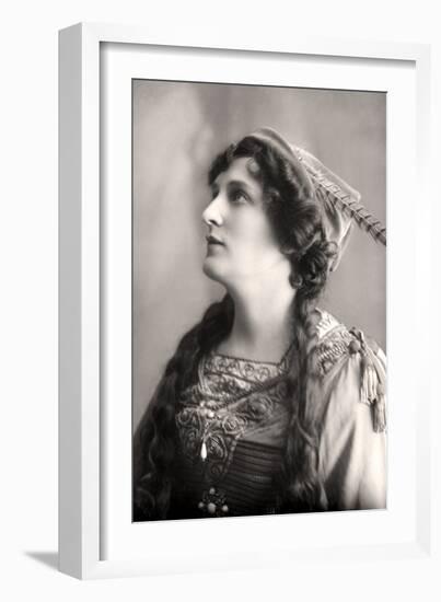 Evelyn Millard (1869-194), English Actress, Early 20th Century-Foulsham and Banfield-Framed Photographic Print