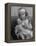 Evelyn Mott playing Nurse with doll as parents adjust children to abnormal conditions in wartime-Alfred Eisenstaedt-Framed Premier Image Canvas