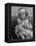 Evelyn Mott playing Nurse with doll as parents adjust children to abnormal conditions in wartime-Alfred Eisenstaedt-Framed Premier Image Canvas