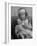 Evelyn Mott playing Nurse with doll as parents adjust children to abnormal conditions in wartime-Alfred Eisenstaedt-Framed Photographic Print