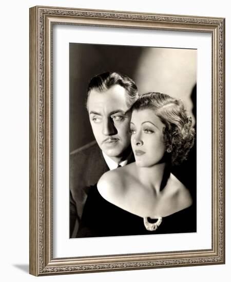 Evelyn Prentice, William Powell, Myrna Loy, 1934-null-Framed Photo